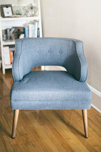 Gray Mid Century Armchair